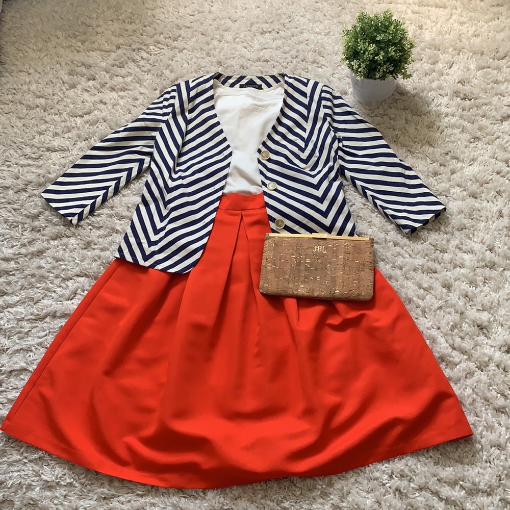 Talbots Nautical Striped Blazer - Picture 4 of 12